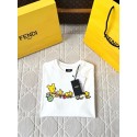 FENDI 25SS Cartoon Print Short Sleeves - White