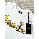 FENDI 25SS Cartoon Print Short Sleeves - White