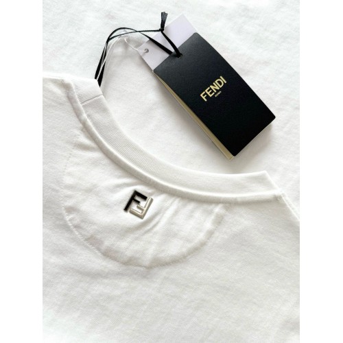 FENDI 25SS Cartoon Print Short Sleeves - White