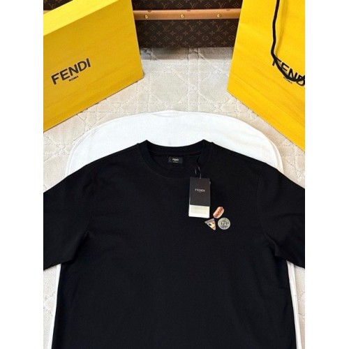 FENDI Cotton Fendilicious T-Shirt - Black FENDI Cotton Fendilicious T-Shirt - Black