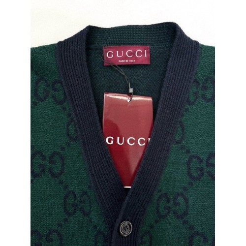 GUCCI 2024FW Floral Gradient Wool Cardigan GUCCI 2024FW Floral Gradient Wool Cardigan