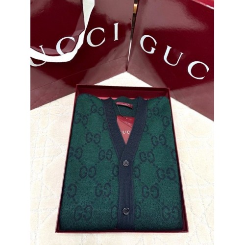 GUCCI 2024FW Floral Gradient Wool Cardigan GUCCI 2024FW Floral Gradient Wool Cardigan