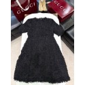 GUCCI 2024FW Multi-Specialty Yarn Woven Synthetic Dress GUCCI 2024FW Multi-Specialty Yarn Woven Synthetic Dress