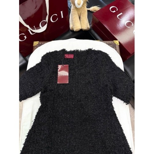 GUCCI 2024FW Multi-Specialty Yarn Woven Synthetic Dress GUCCI 2024FW Multi-Specialty Yarn Woven Synthetic Dress