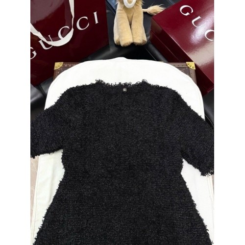 GUCCI 2024FW Multi-Specialty Yarn Woven Synthetic Dress GUCCI 2024FW Multi-Specialty Yarn Woven Synthetic Dress