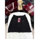 GUCCI 2024FW Multi-Specialty Yarn Woven Synthetic Short Skirt GUCCI 2024FW Multi-Specialty Yarn Woven Synthetic Short Skirt