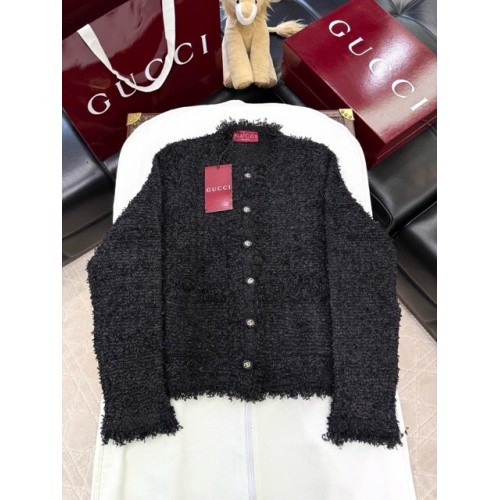 GUCCI 2024FW Various Special Yarns Woven Synthetic Jacket