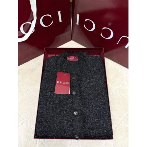 GUCCI 2024FW Various Special Yarns Woven Synthetic Jacket GUCCI 2024FW Various Special Yarns Woven Synthetic Jacket
