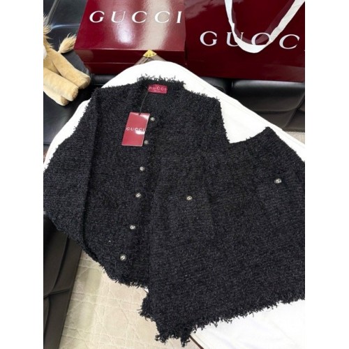 GUCCI 2024FW Various Special Yarns Woven Synthetic Jacket GUCCI 2024FW Various Special Yarns Woven Synthetic Jacket