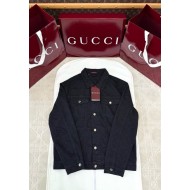 GUCCI 2025SS New Dark Jacquard Denim Jacket