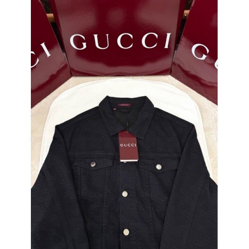 GUCCI 2025SS New Dark Jacquard Denim Jacket GUCCI 2025SS New Dark Jacquard Denim Jacket