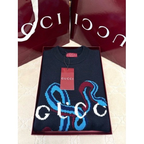 GUCCI 2025SS Snake Year Limited Wool Knit Sweater - Black GUCCI 2025SS Snake Year Limited Wool Knit Sweater - Black