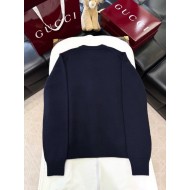 GUCCI 2025SS Snake Year Limited Wool Knit Sweater - Black
