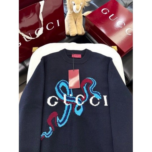 GUCCI 2025SS Snake Year Limited Wool Knit Sweater - Black GUCCI 2025SS Snake Year Limited Wool Knit Sweater - Black