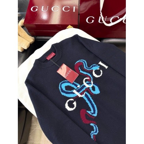GUCCI 2025SS Snake Year Limited Wool Knit Sweater - Black GUCCI 2025SS Snake Year Limited Wool Knit Sweater - Black