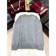 GUCCI 2025SS Snake Year Limited Wool Knit Sweater - Gray