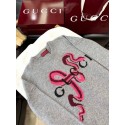 GUCCI 2025SS Snake Year Limited Wool Knit Sweater - Gray GUCCI 2025SS Snake Year Limited Wool Knit Sweater - Gray