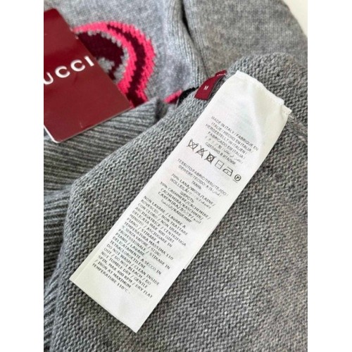 GUCCI 2025SS Snake Year Limited Wool Knit Sweater - Gray GUCCI 2025SS Snake Year Limited Wool Knit Sweater - Gray