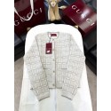 GUCCI 2025SS Wool Braided Gold Silk Blend Jacket GUCCI 2025SS Wool Braided Gold Silk Blend Jacket