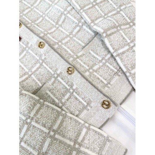 GUCCI 2025SS Wool Braided Gold Silk Blend Jacket GUCCI 2025SS Wool Braided Gold Silk Blend Jacket