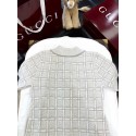 GUCCI 2025SS Wool Braided Gold Silk Blended Long Sleeve GUCCI 2025SS Wool Braided Gold Silk Blended Long Sleeve