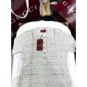 GUCCI 2025SS Wool Braided Gold Silk Blended Long Sleeve GUCCI 2025SS Wool Braided Gold Silk Blended Long Sleeve