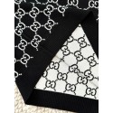GUCCI 25SS Reversible Jacquard Knit Polo Short Sleeve - White and Black GUCCI 25SS Reversible Jacquard Knit Polo Short Sleeve - White and Black