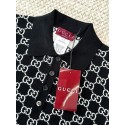 GUCCI 25SS Reversible Jacquard Knit Polo Short Sleeve - White and Black GUCCI 25SS Reversible Jacquard Knit Polo Short Sleeve - White and Black