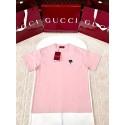 GUCCI 25SS Rose Embroidery Round Neck Short - Pink GUCCI 25SS Rose Embroidery Round Neck Short - Pink