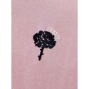 GUCCI 25SS Rose Embroidery Round Neck Short - Pink GUCCI 25SS Rose Embroidery Round Neck Short - Pink