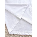 GUCCI 25SS Rose Embroidery Round Neck Short - White