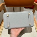 HERMES Birkin 25 - Blue Pale with Togo Gold Hardware HERMES Birkin 25 - Blue Pale with Togo Gold Hardware