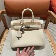 HERMES Birkin 25 - Nata with Silver Hardware
