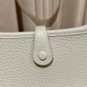 HERMES Mini Evelyne - Pearl Grey with Gold Hardware HERMES Mini Evelyne - Pearl Grey with Gold Hardware