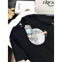 LOEWE 2024FW Moon Rabbit Embroidery Print Round Neck Short Sleeve LOEWE 2024FW Moon Rabbit Embroidery Print Round Neck Short Sleeve