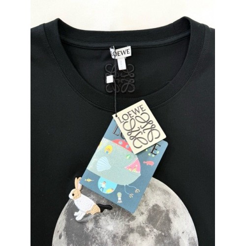 LOEWE 2024FW Moon Rabbit Embroidery Print Round Neck Short Sleeve LOEWE 2024FW Moon Rabbit Embroidery Print Round Neck Short Sleeve