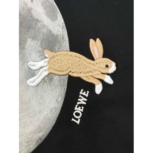 LOEWE 2024FW Moon Rabbit Embroidery Print Round Neck Short Sleeve LOEWE 2024FW Moon Rabbit Embroidery Print Round Neck Short Sleeve