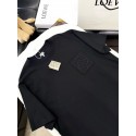 LOEWE 2024FW Pocket Classic Embroidery Crew Neck Short Sleeve - Black LOEWE 2024FW Pocket Classic Embroidery Crew Neck Short Sleeve - Black