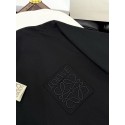 LOEWE 2024FW Pocket Classic Embroidery Crew Neck Short Sleeve - Black LOEWE 2024FW Pocket Classic Embroidery Crew Neck Short Sleeve - Black