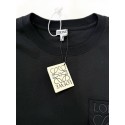LOEWE 2024FW Pocket Classic Embroidery Crew Neck Short Sleeve - Black LOEWE 2024FW Pocket Classic Embroidery Crew Neck Short Sleeve - Black