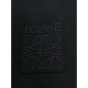 LOEWE 2024FW Pocket Classic Embroidery Crew Neck Short Sleeve - Black LOEWE 2024FW Pocket Classic Embroidery Crew Neck Short Sleeve - Black