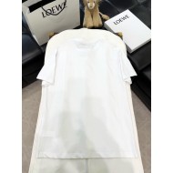 LOEWE 2024FW Pocket Classic Embroidery Crew Neck Short Sleeve - White
