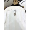 LOEWE 2024FW Pocket Classic Embroidery Crew Neck Short Sleeve - White LOEWE 2024FW Pocket Classic Embroidery Crew Neck Short Sleeve - White