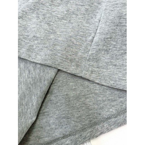 LOEWE 2024FW Rabbit Embroidery Round Neck Short Sleeve - Gray LOEWE 2024FW Rabbit Embroidery Round Neck Short Sleeve - Gray