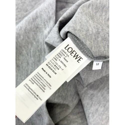 LOEWE 2024FW Rabbit Embroidery Round Neck Short Sleeve - Gray LOEWE 2024FW Rabbit Embroidery Round Neck Short Sleeve - Gray