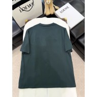LOEWE 2024FW Submarine Embroidery Round Neck Short Sleeve