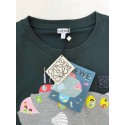 LOEWE 2024FW Submarine Embroidery Round Neck Short Sleeve LOEWE 2024FW Submarine Embroidery Round Neck Short Sleeve