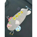 LOEWE 2024FW Submarine Embroidery Round Neck Short Sleeve LOEWE 2024FW Submarine Embroidery Round Neck Short Sleeve