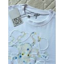 LOEWE 2025SS Octopus Print Embroidered Short Sleeves - White LOEWE 2025SS Octopus Print Embroidered Short Sleeves - White