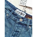LOEWE 25SS Fringed Distressed Embroidered Denim Shorts LOEWE 25SS Fringed Distressed Embroidered Denim Shorts